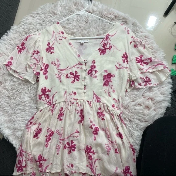 COCO + JAIMESON FLORAL JUNIORS DRESS SIZE M - Picture 9 of 11